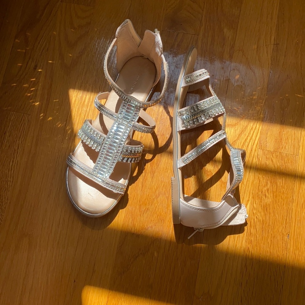 London Rag Crystal Sandals Size 7